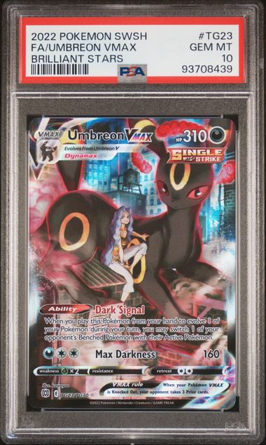 Purchase my Dark Signed Energy Card and have a chance to win the PSA 10 Umbreon VMAX TG & PSA 10 Sylveon VMAX TG - 4 Spots Max Limit Per Person