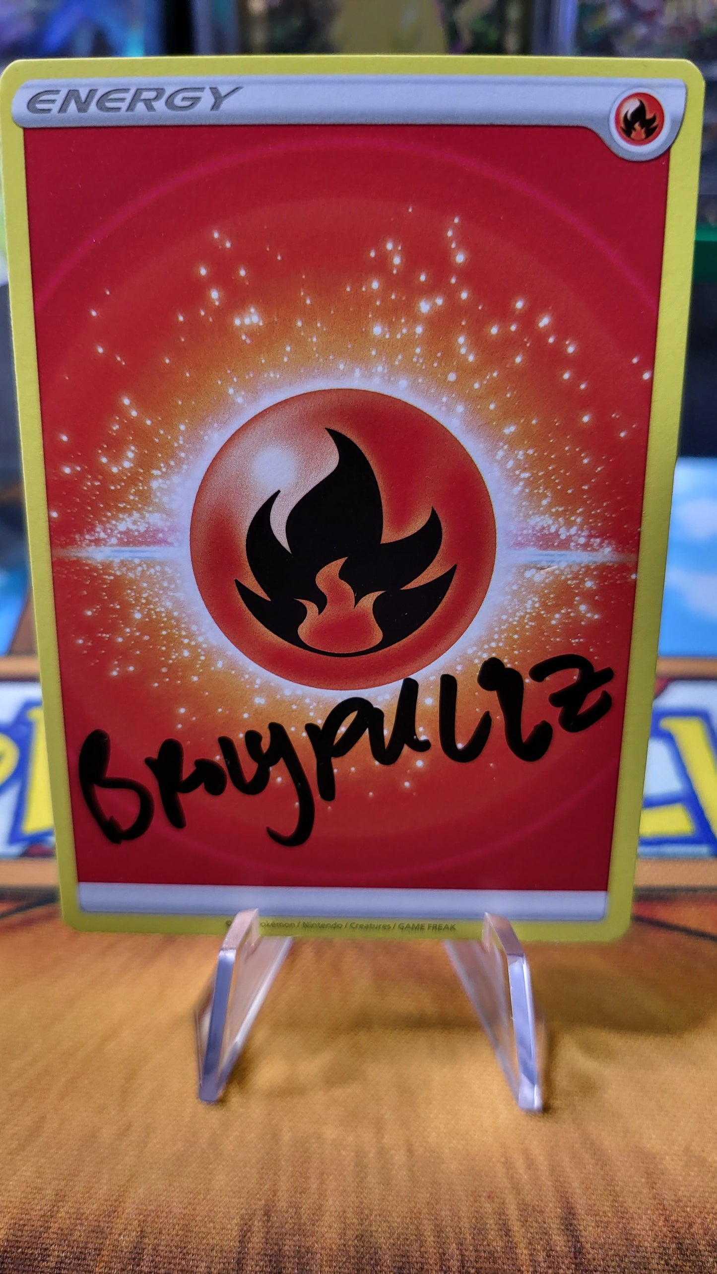 Purchase my Signed Energy Card and have a chance to win a S.F. ETB for Battle - 2 Purchases Max Limit Per Person (+1 Gifted)