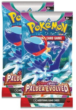 Paldea Evolved 2-Booster Packs Bundle ("Risk it" Game Eligible)