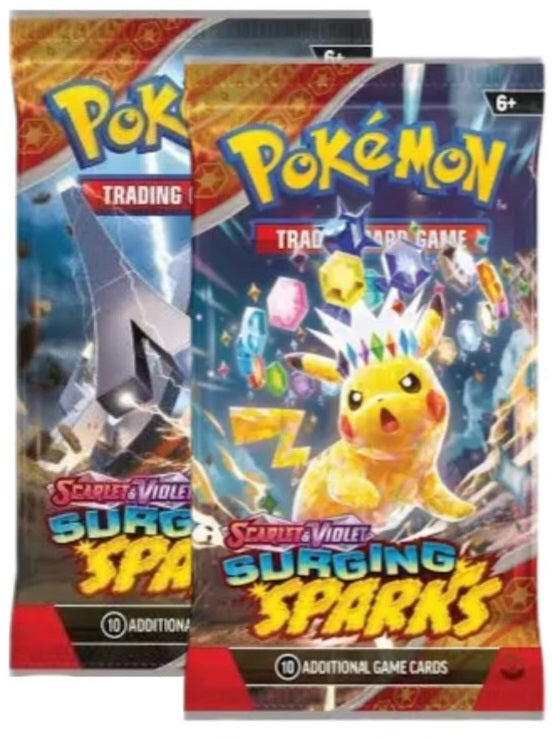 Surging Sparks 2-Booster Packs Bundle ("Risk it" Game Eligible)