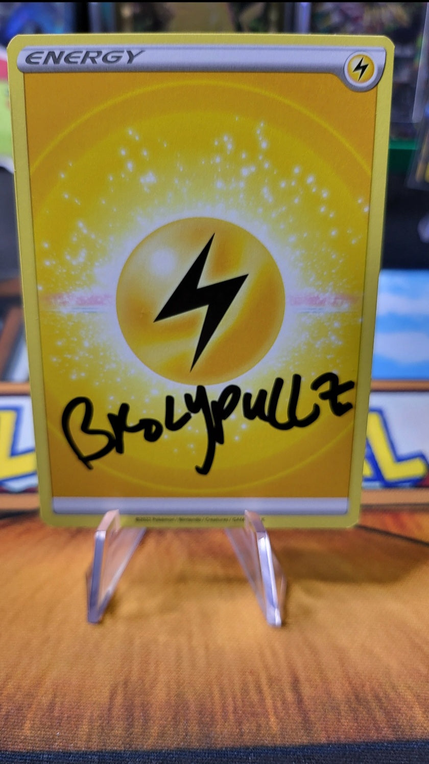 Purchase my Signed Electric Energy Card and get a chance to win a PSA 10 VSTAR Universe's GOD PACK (NOT Sequential) - 10 spots Limit (plus 2 gifted)