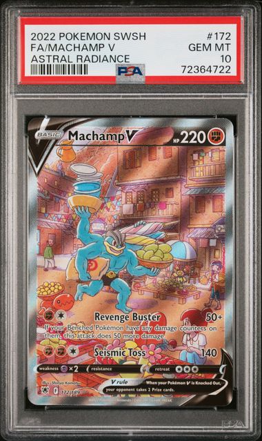 Purchase my VSTAR Signed Energy Card and have a chance to win a PSA 10 Machamp V Alternate Art - 12 Purchase Limit per Person